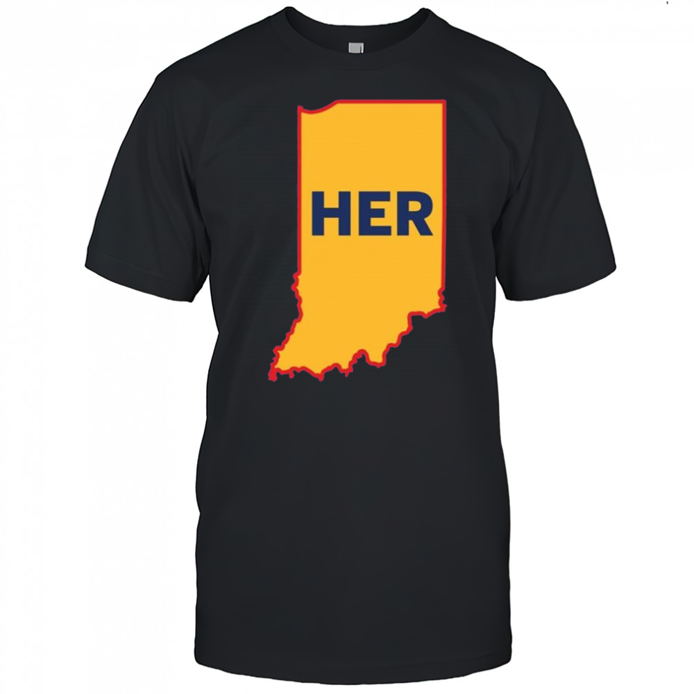 Joey Chestnut Her Indiana Map 2025 Shirt