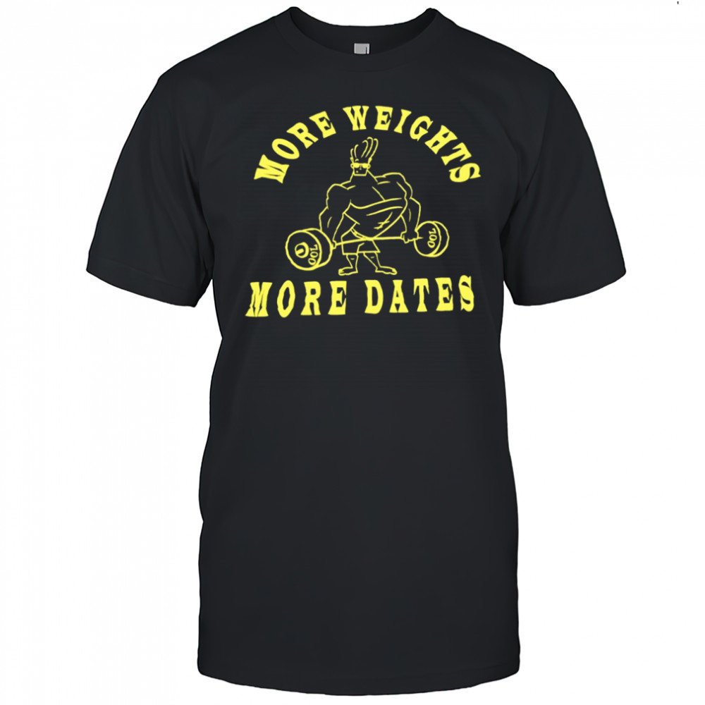 Johnny Bravo more weights more dates cartoon shirt