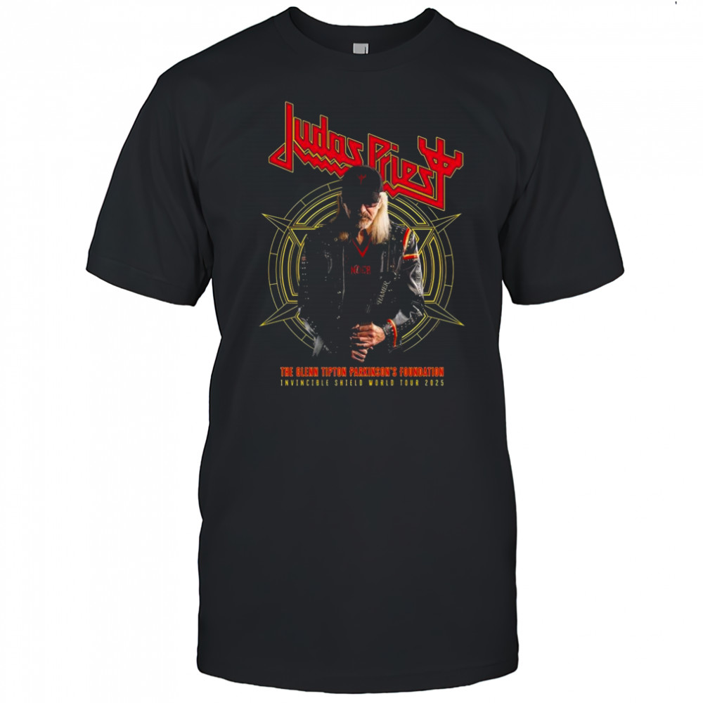 Judas Priest The Glenn Tipton Parkinson’s Foundation Invincible Shield World Tour 2025 Shirt