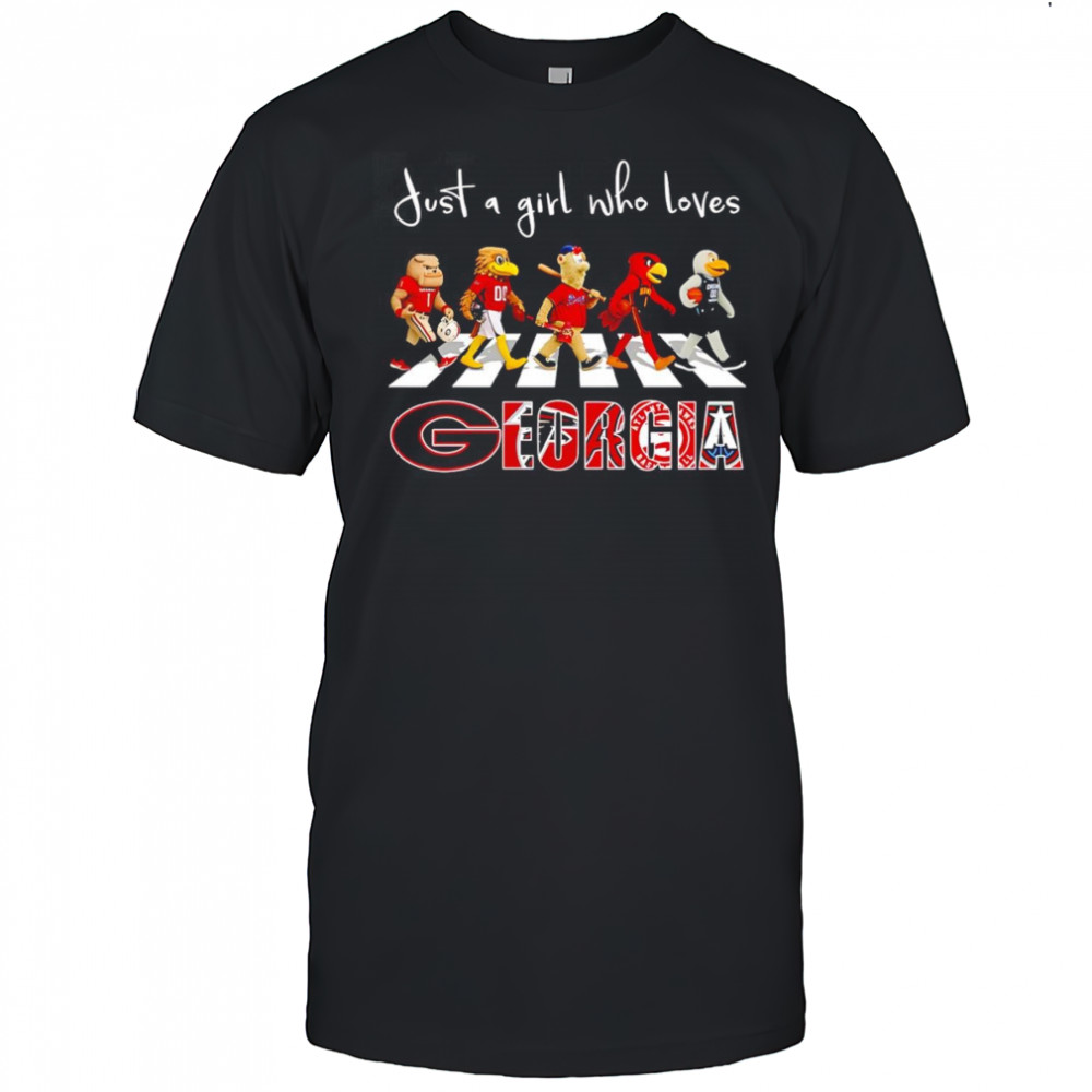 Just a girl who loves Georgia sports mascot shirt