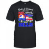 Just a woman who loves red white blue and Buffalo Bills shirt