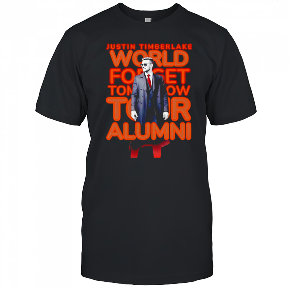 Justin Timberlake world forget tomorrow tour alumni shirt