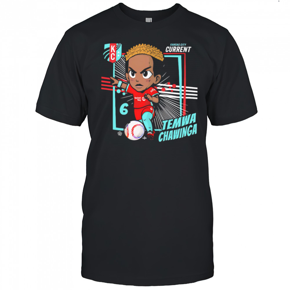 Kansas City Current Temwa Chawinga #6 Chibi cartoon shirt