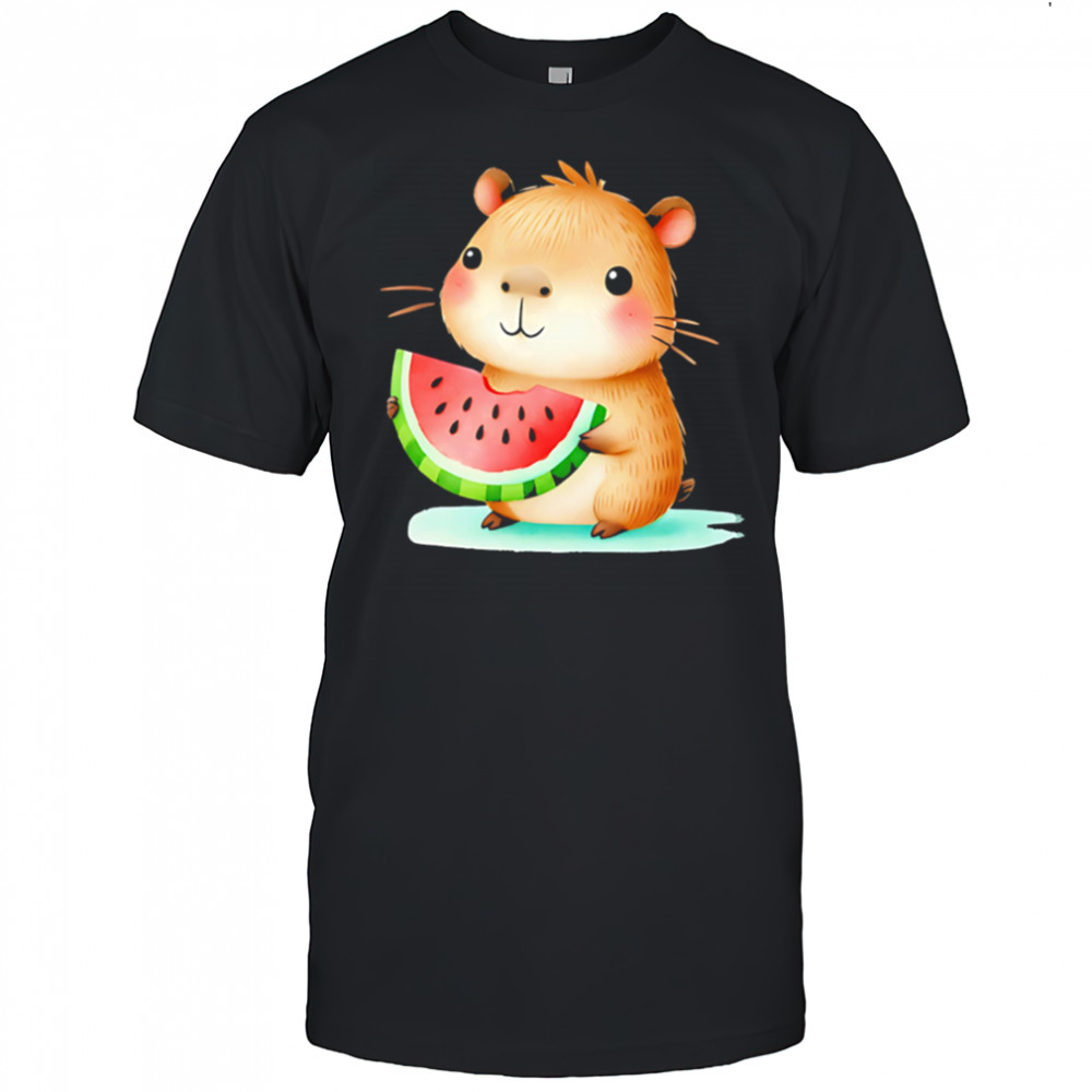 KawaiI capybara watermelon lover shirt