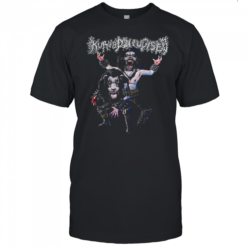 Kurvad Uudised Bläck Metäl T-shirt