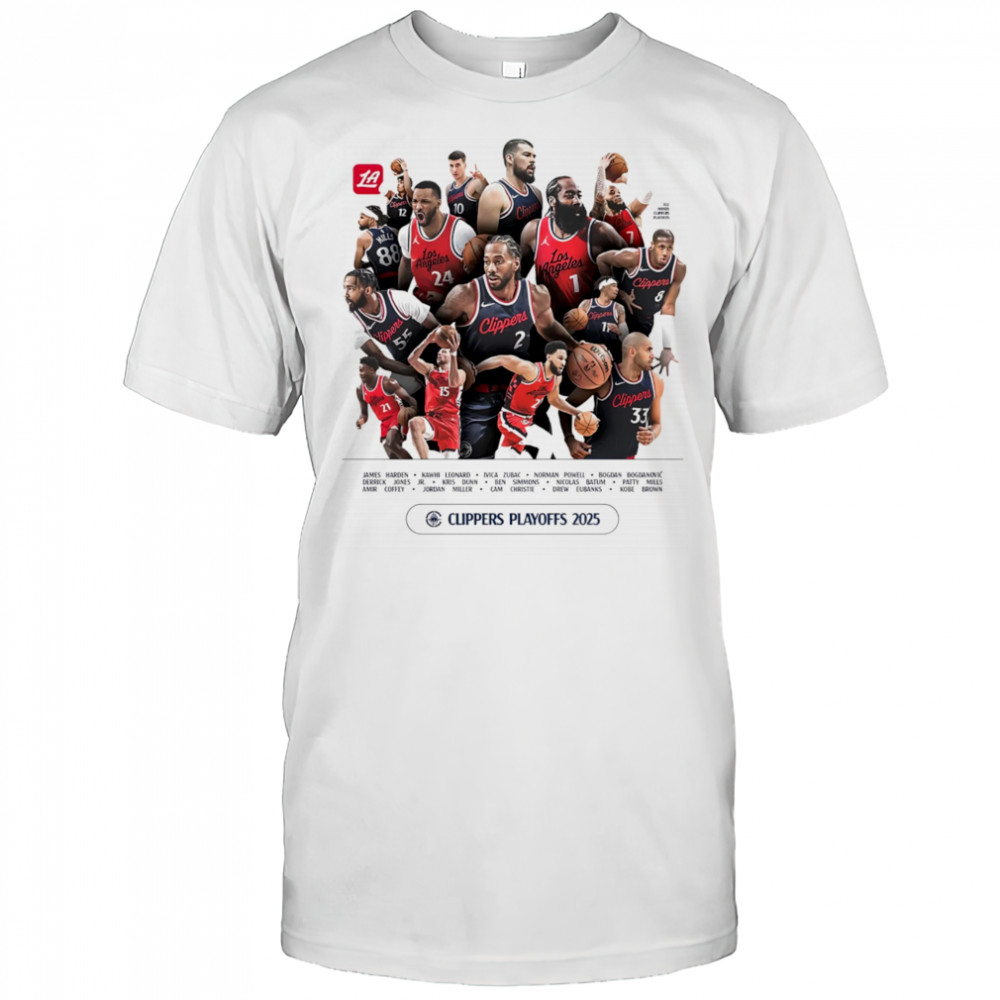 LA Clippers Playoffs Roster 2025 shirt