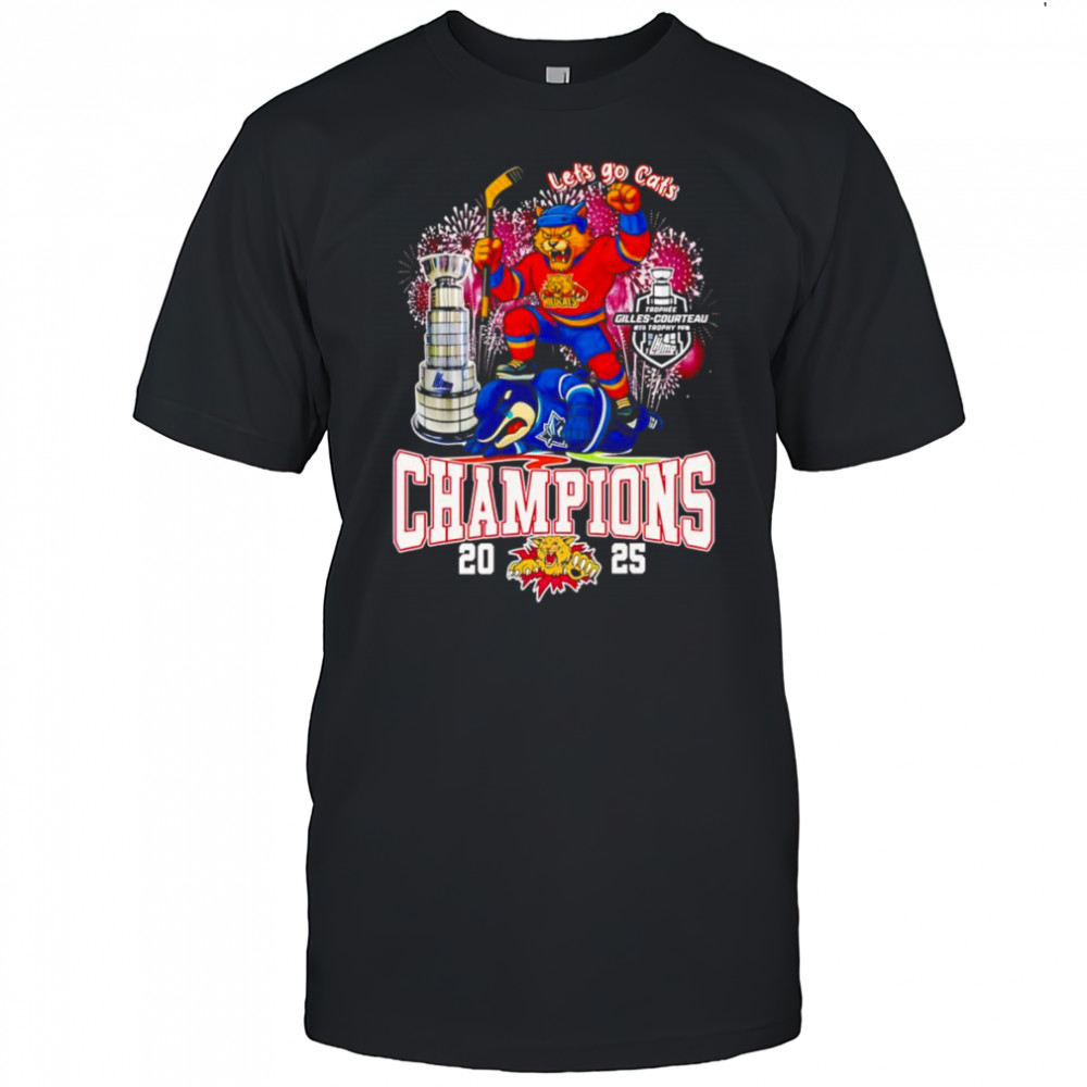 Let’s go Cats Moncton Wildcats Champions 2025 mascot shirt
