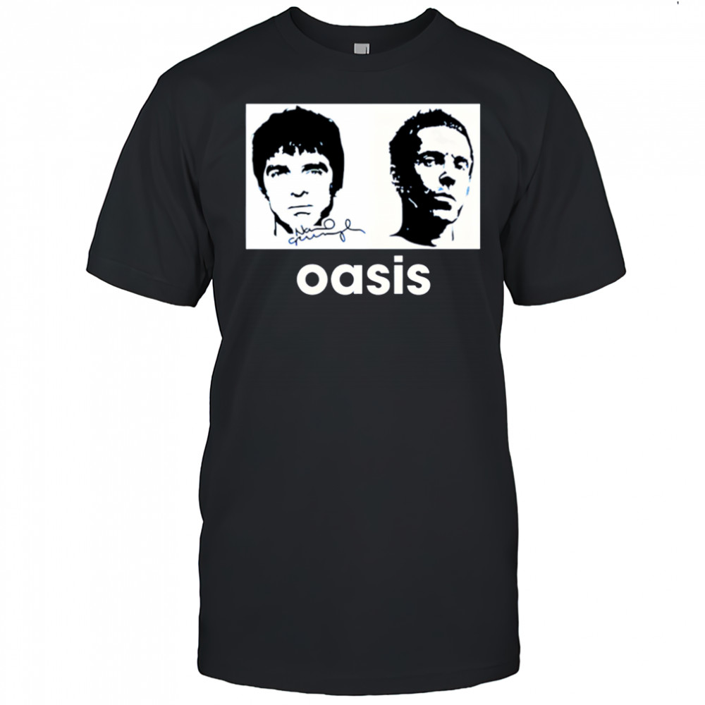 Liam and Noel Gallagher vintage shirt