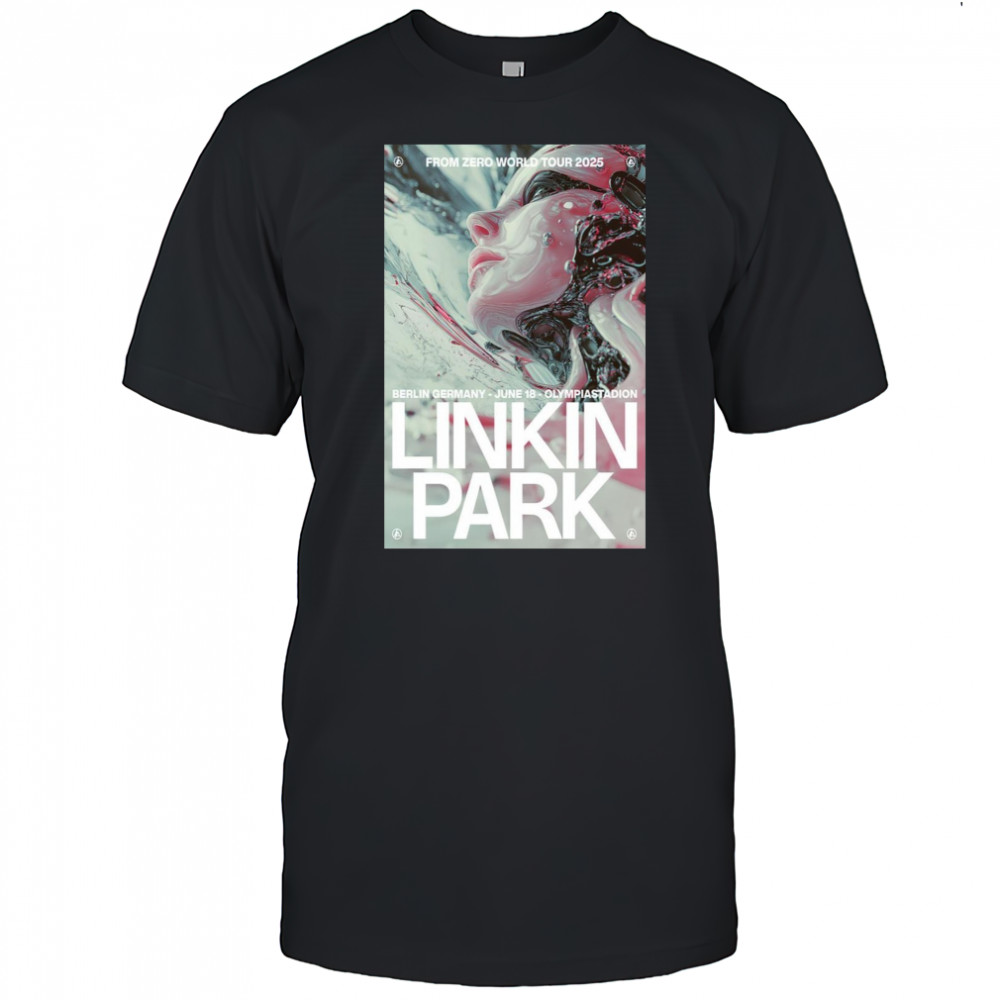 Linkin Park Olympiastadion June 18 2025 Berlin Germany Concert Poster T-Shirt