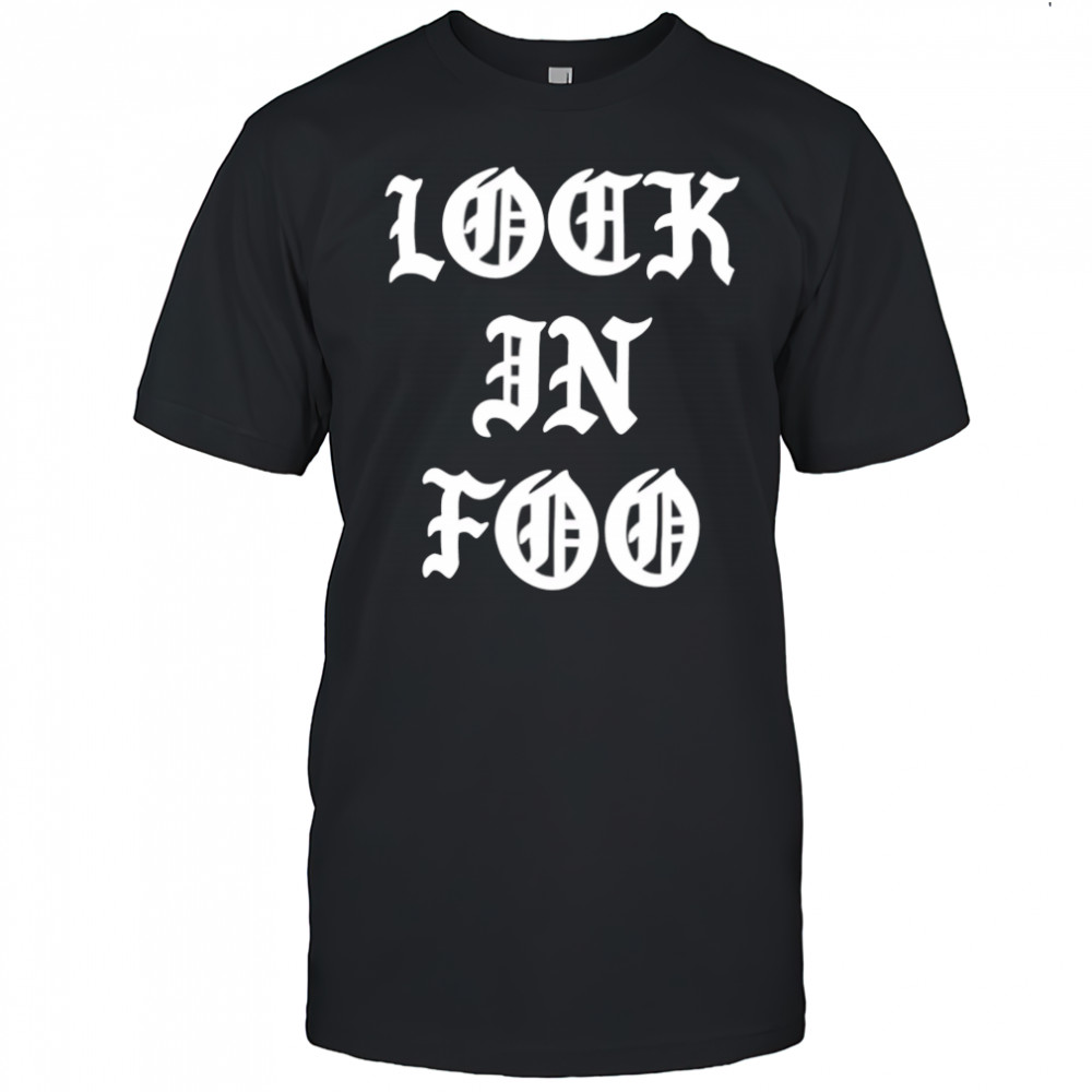 Lock In Foo letter shirt