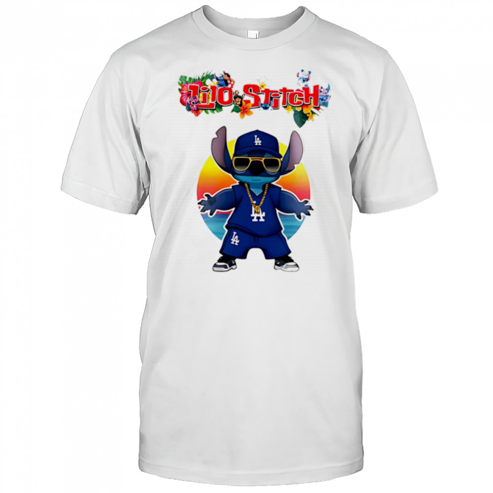 Los Angeles Dodgers x Lilo and Stitch Baseball shirt