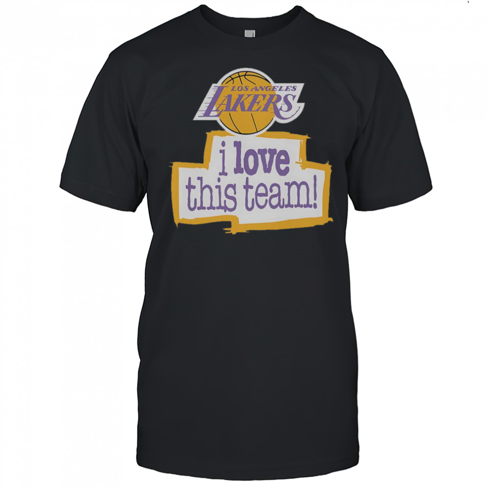 Los Angeles Lakers Hardwood Classics I Love This Team T-Shirt