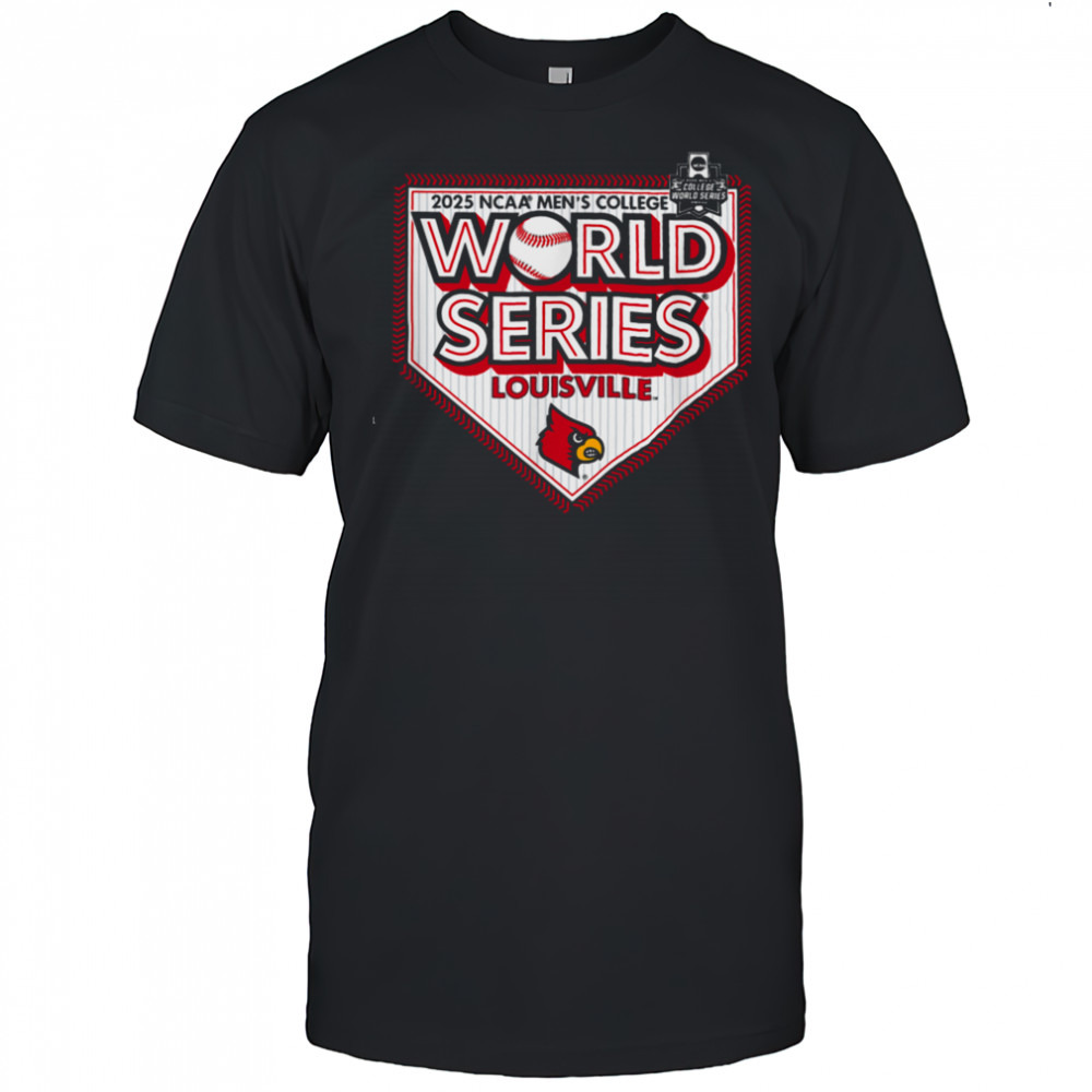 Louisville Cardinals MCWS 2025 College World Series Gray T Shirt