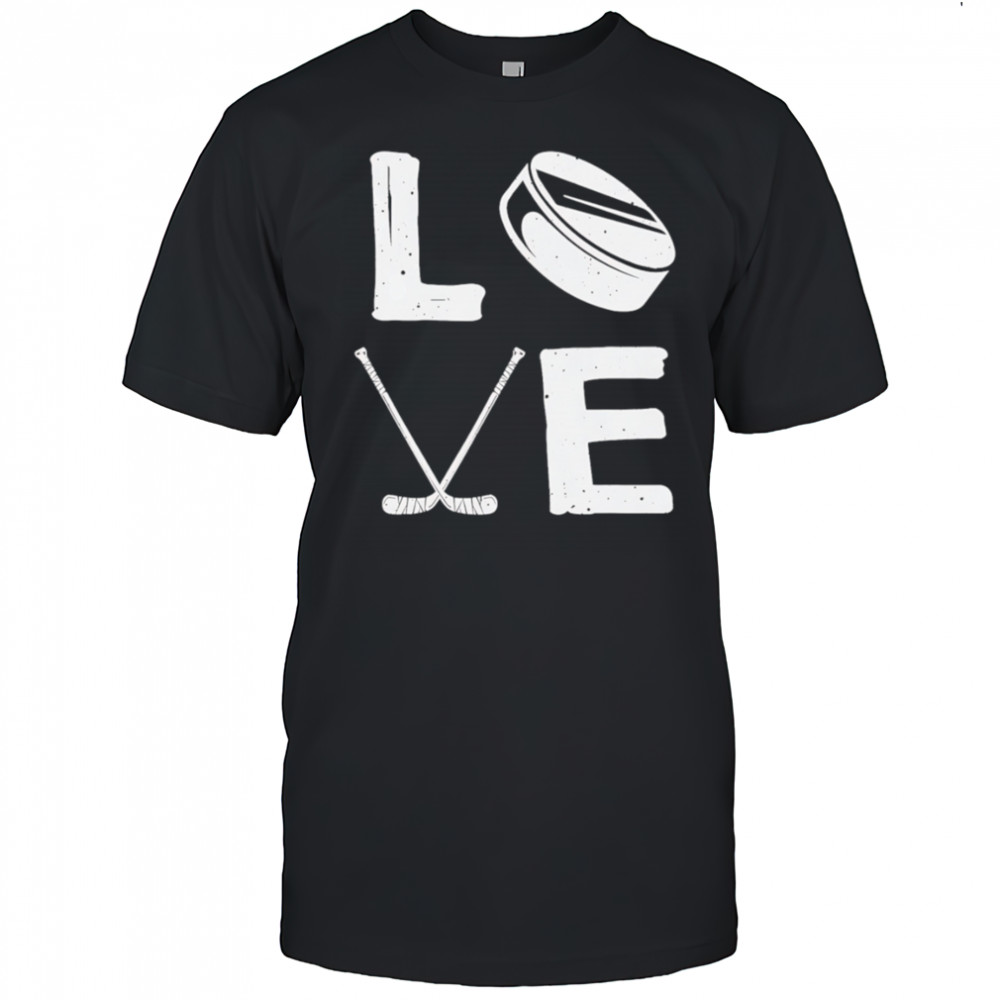 Love hockey retro shirt