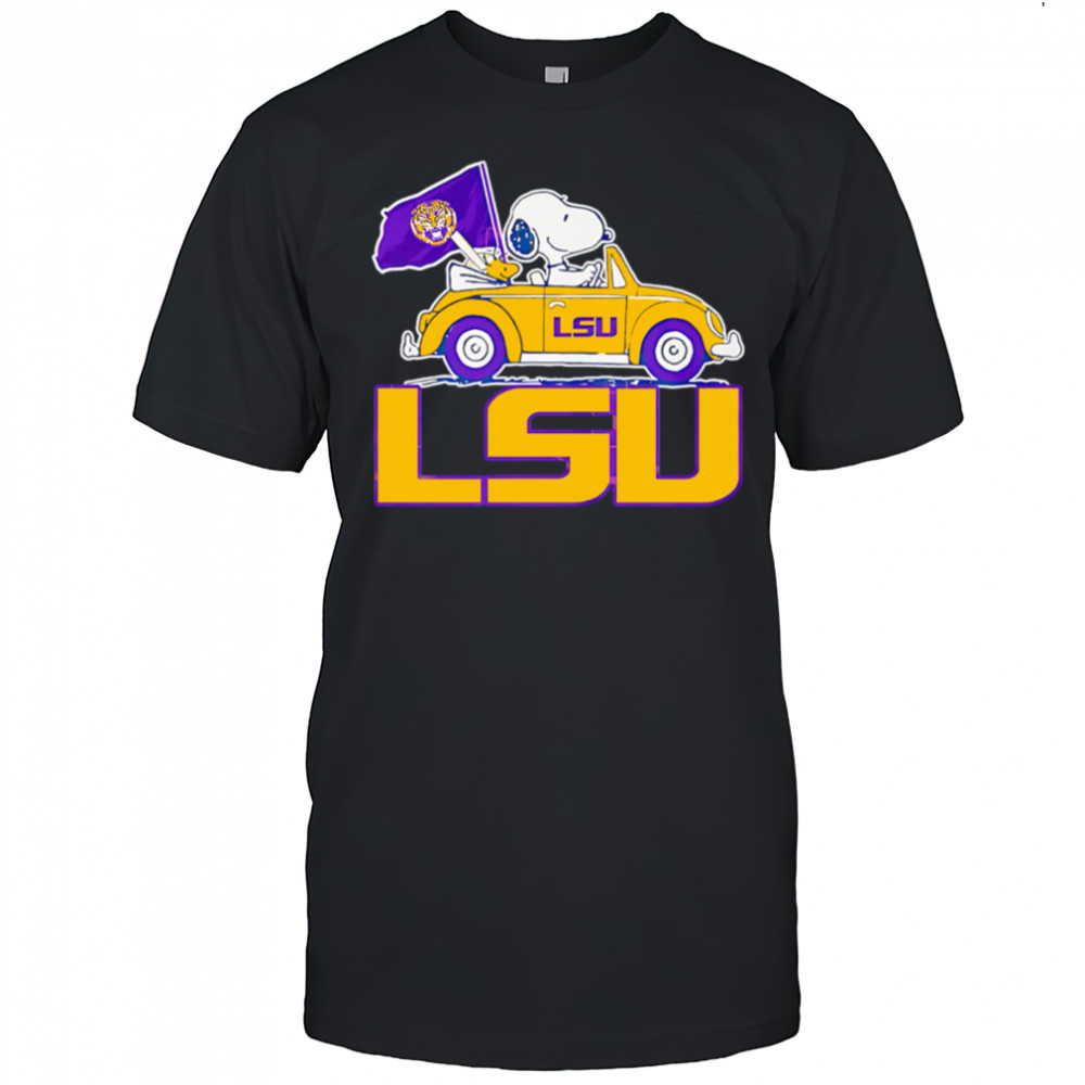 LSU Tigers x Snoopy go by car shirt