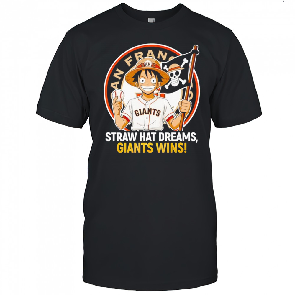 Luffy Straw hat dreams Giants wins shirt