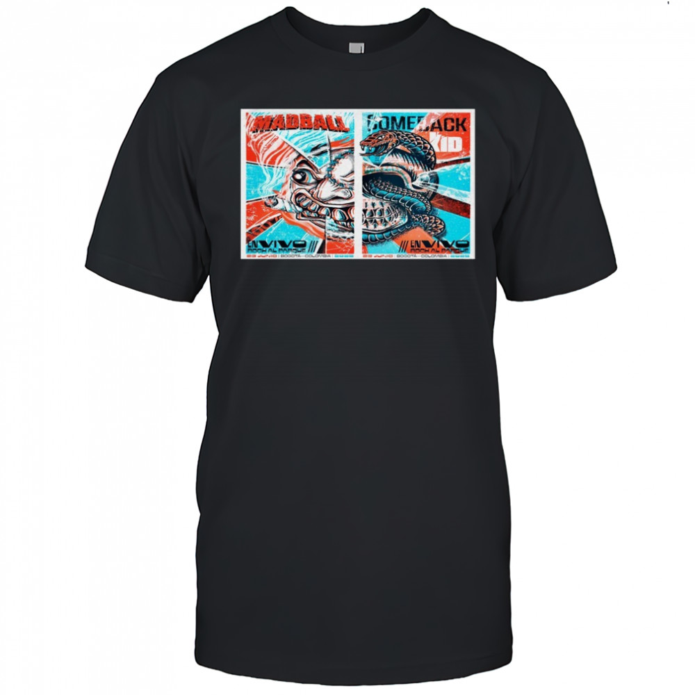 Madball NYHC X Comeback Kid Bogota Colombia 6-23-2025 Poster T-Shirt