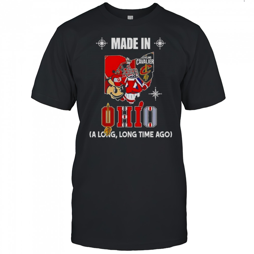 Made In Ohio A Long And Long Time Ago Logos In Map 2025 Shirt