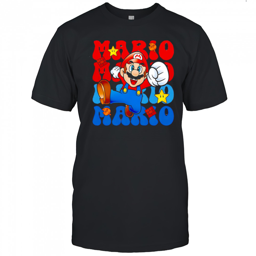 Mario repeat cartoon cute shirt