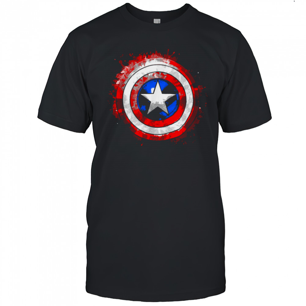 Marvel Captain America_ Civil War Splatter Shield Logo T Shirt