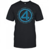 Marvel The Fantastic Four_ First Steps Team Names 4 Logo T Shirt