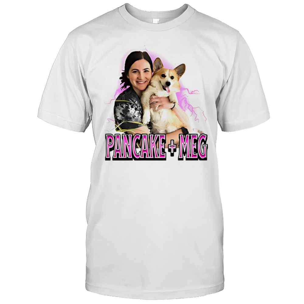 Megan Gustafson and Pancake shirt