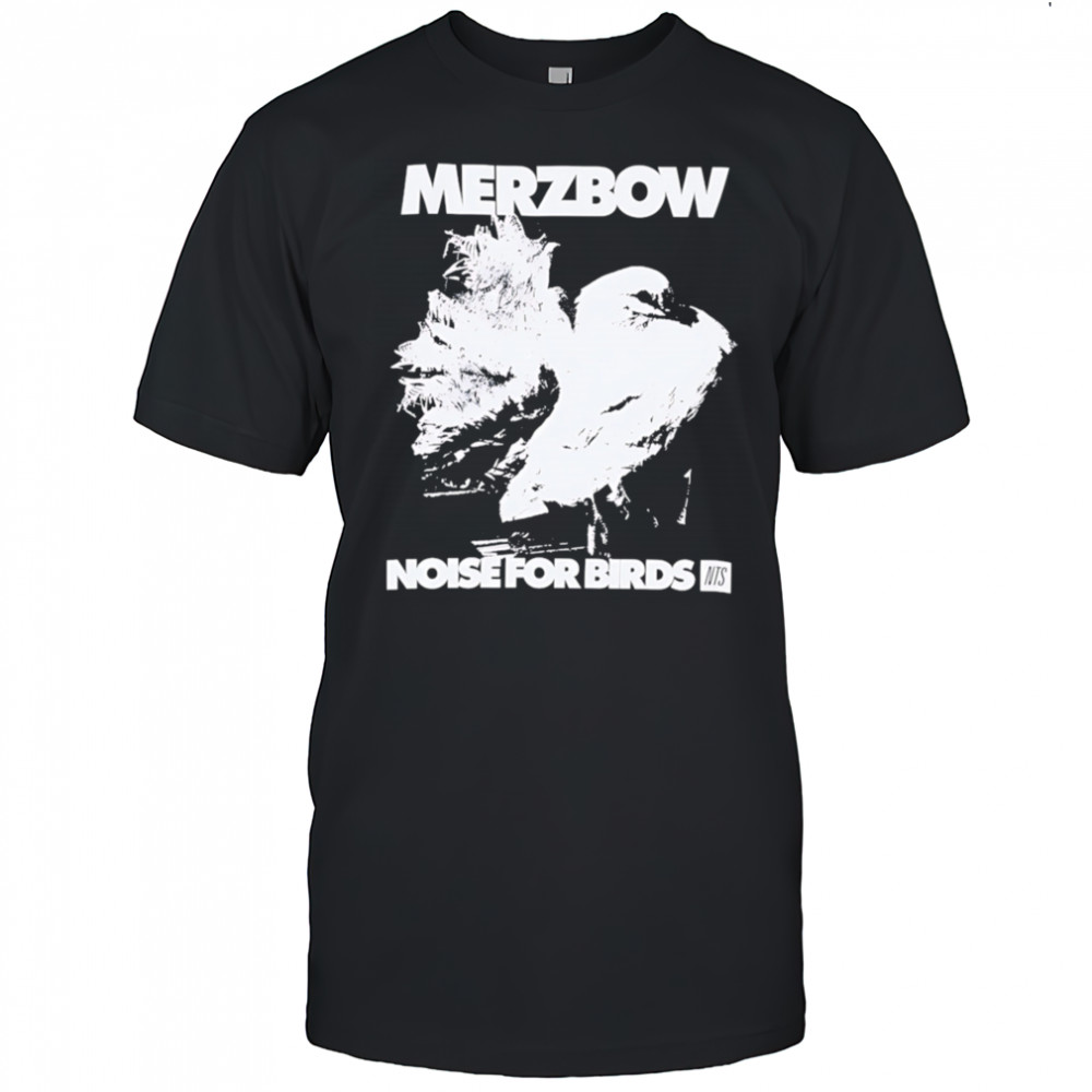 Merzbow noise for birds black white shirt