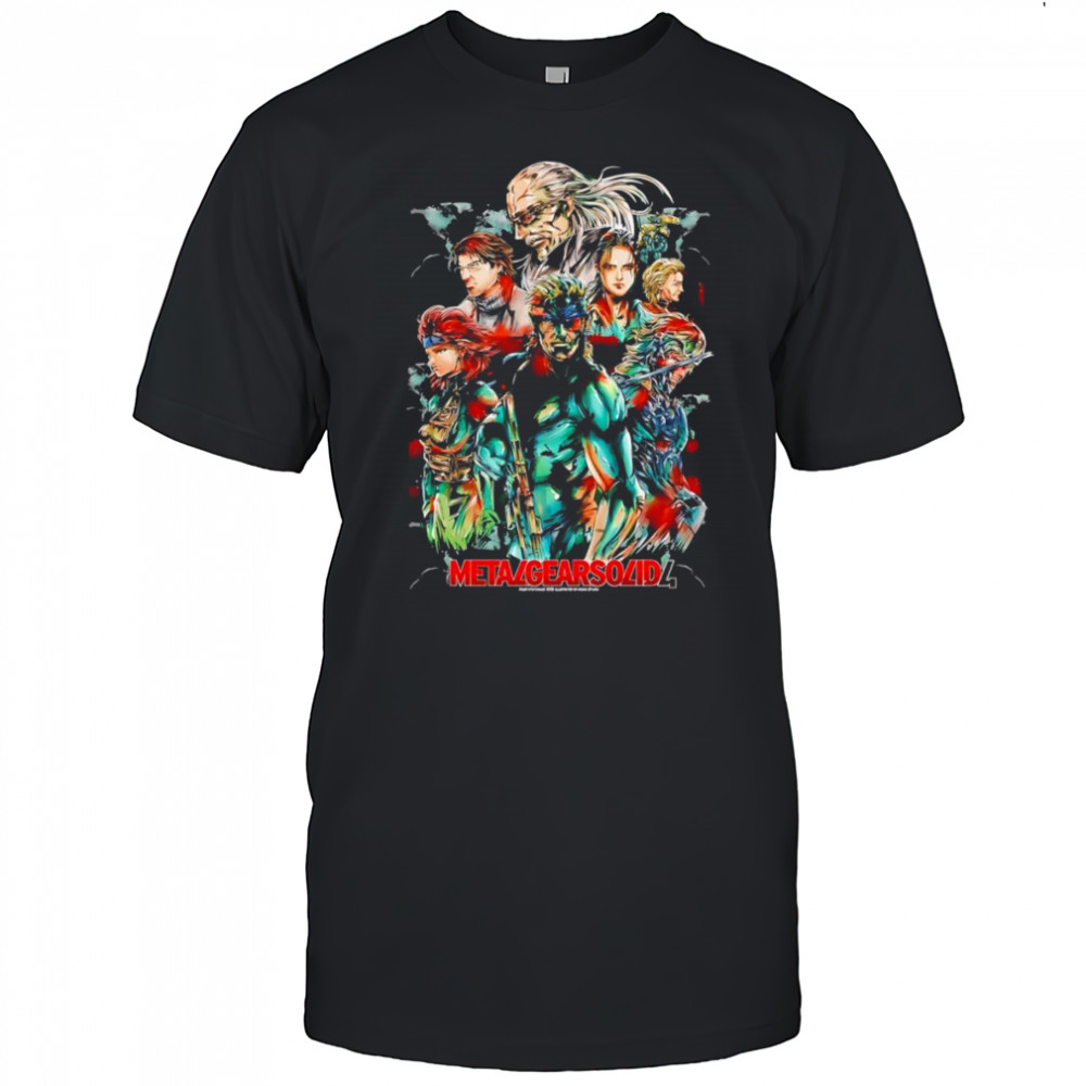 Metal Gear Solid 4 characters shirt