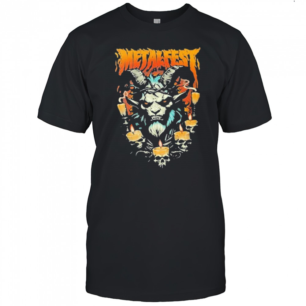Metalfest Open Air Festival June 6-8 2025 At Lochotin Amphitheatre Pilsen Krampus Face Artwork With Line Up shirt