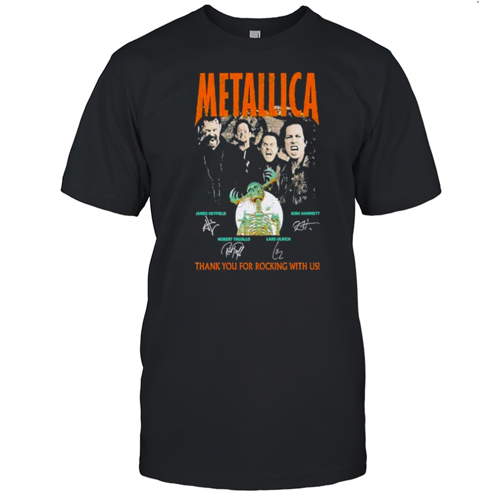 Metallica Concert Tour M72 World Tour 2025 thank you for rocking with US shirt