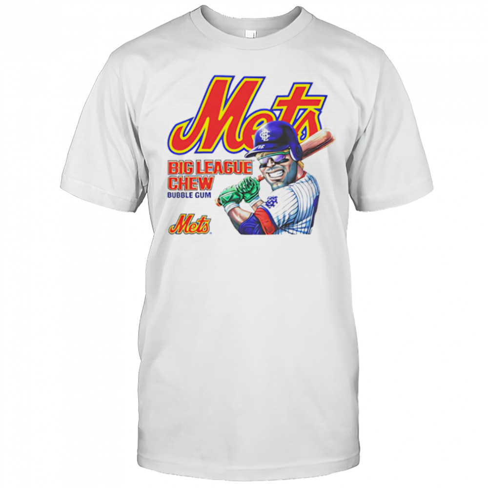 Mets Big League Chew Bubble Gum cartoon shirt