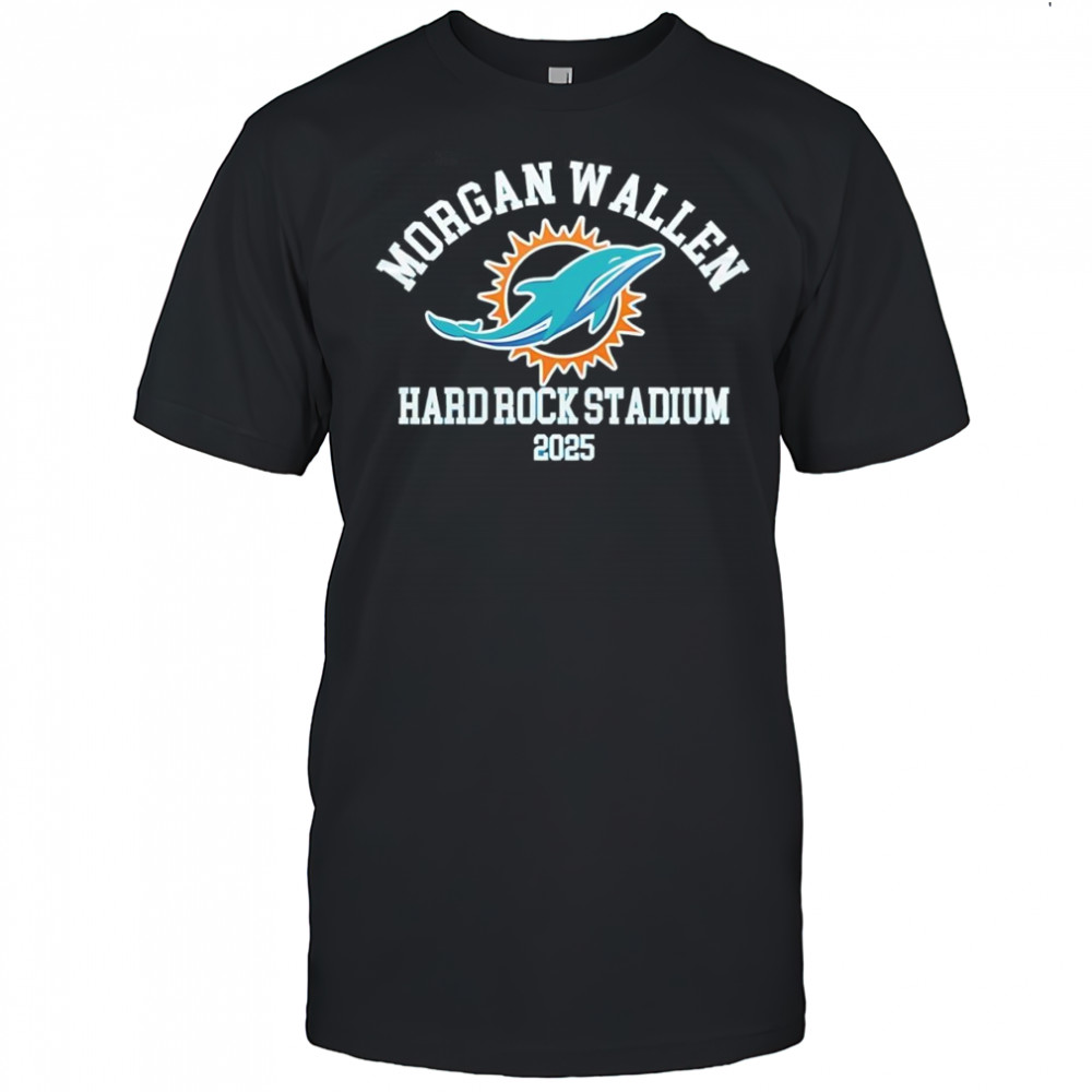 Miami Dolphins and Morgan Wallen Hard Rock Stadium 2025 shirt