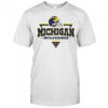 Michigan Wolverines Football Triangle Helmet T-Shirt