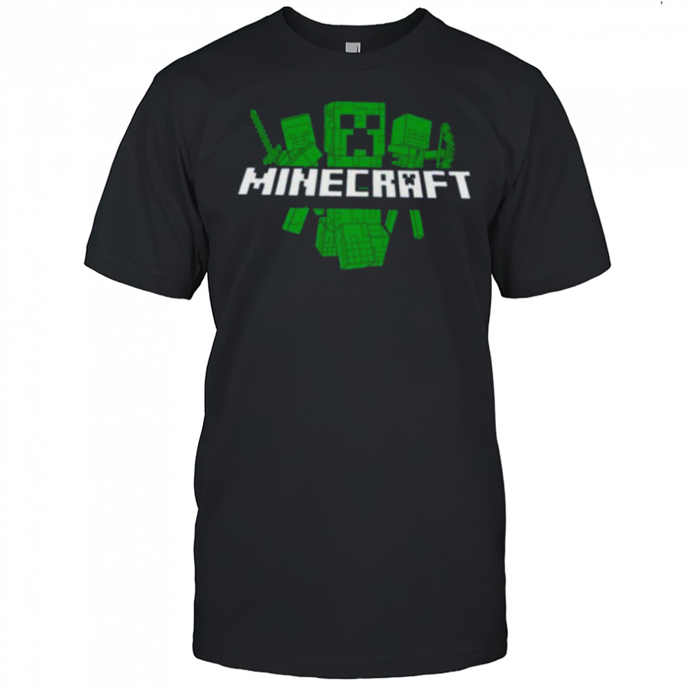 Minecraft Creeper Characters Create Explore Survive Shirt