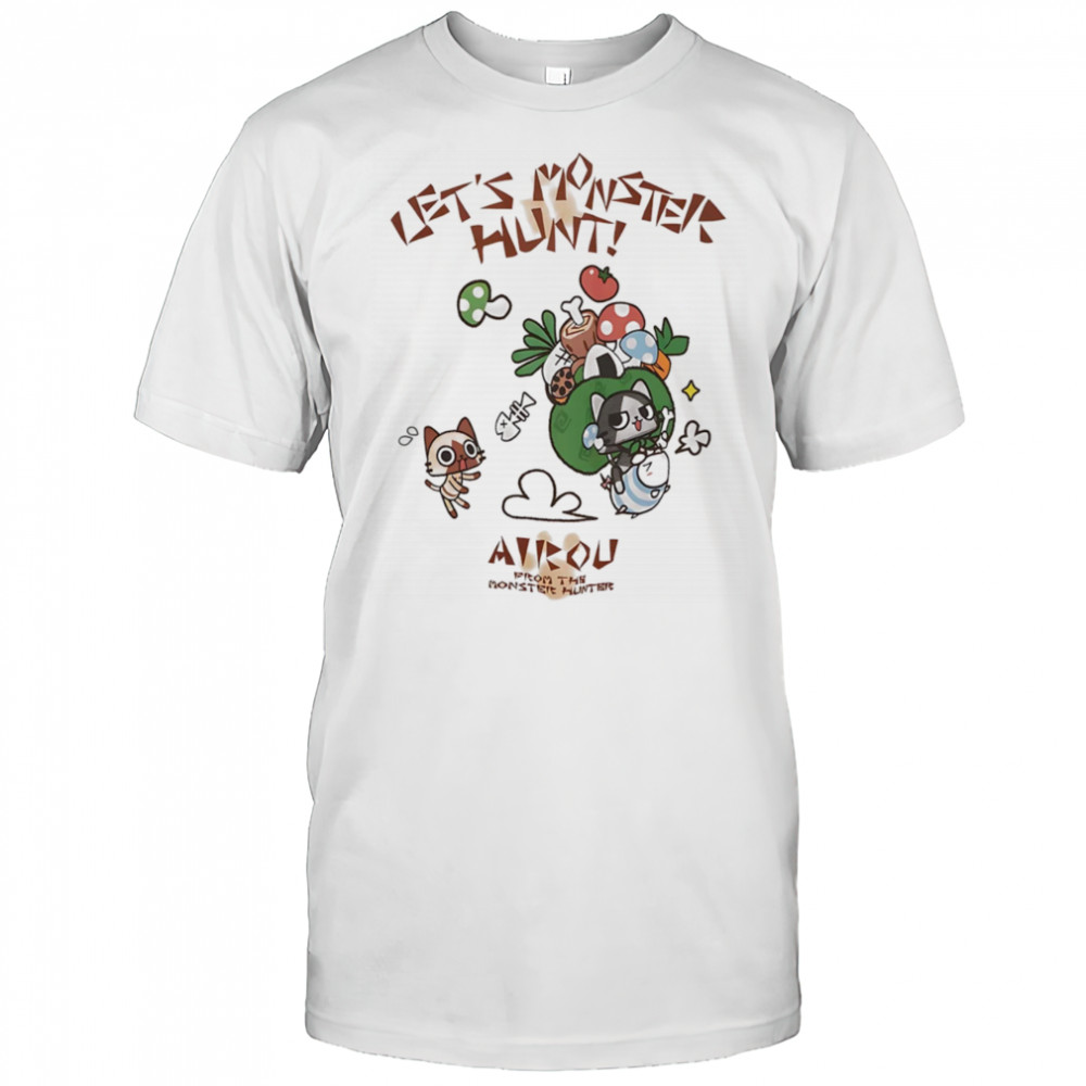 Monster Hunter Diary Airou Felyne shirt