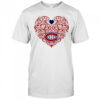 Montreal Canadiens Floral Pattern Heart logo shirt