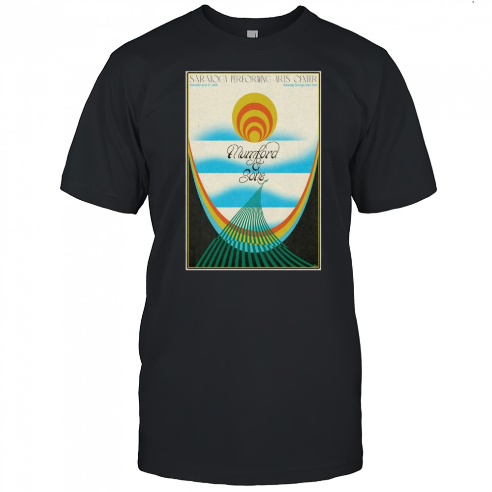 Mumford And Sons Saratoga Springs NY June 21 2025 Poster T-Shirt