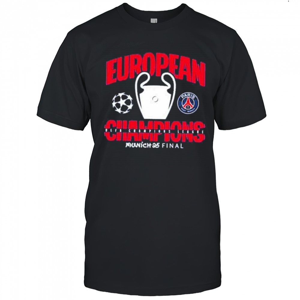 Munich 25 Final PSG UCL Champions 2025 European Champions Graphic T-Shirt