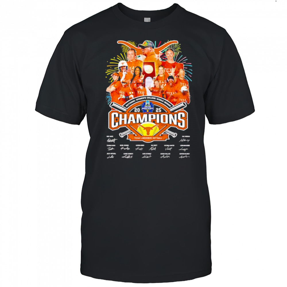 National Women’s College World Series Champions 2025 Texas Longhorns softball shirt