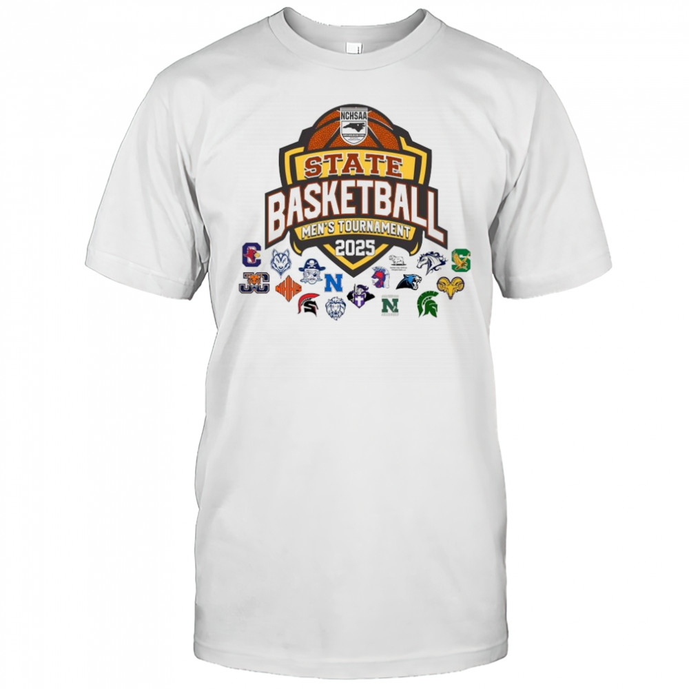 NCHSAA State Basketball Men’s Tournament 2025 All Teams Art Shirt