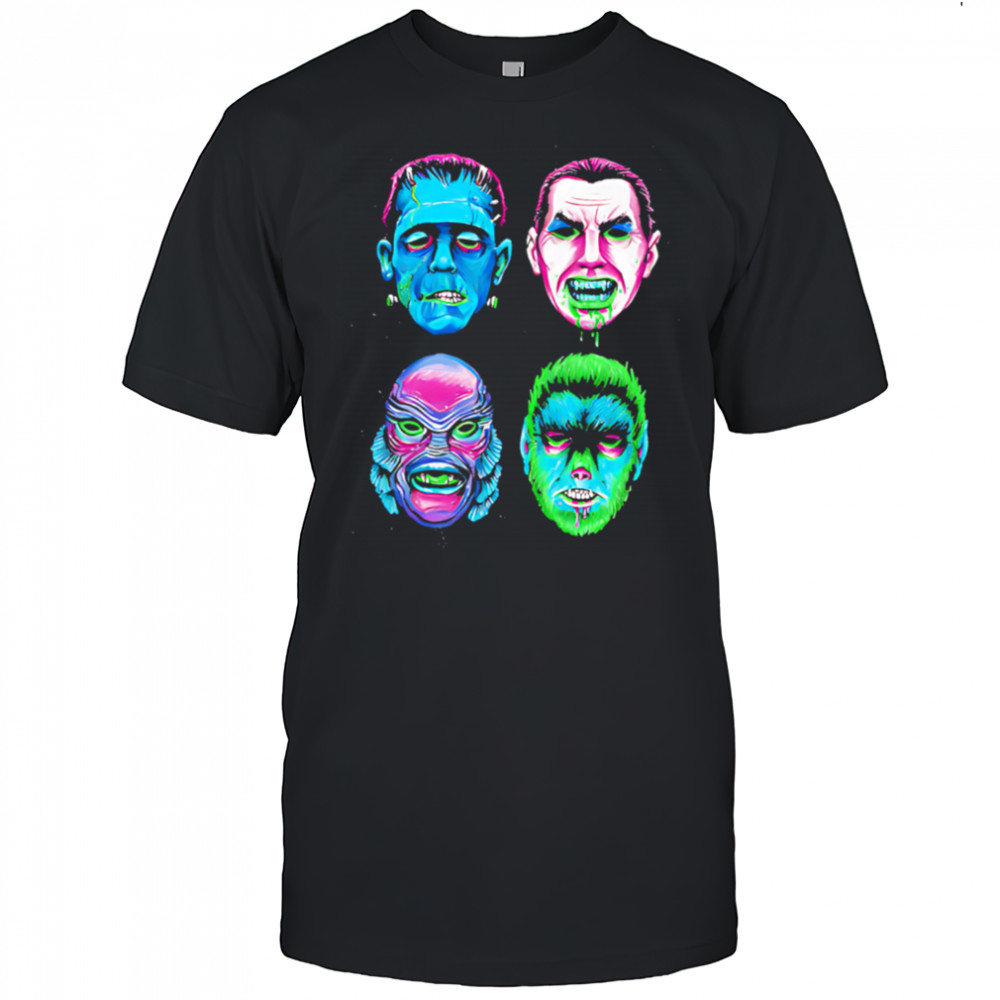Neon Monster Masks shirt