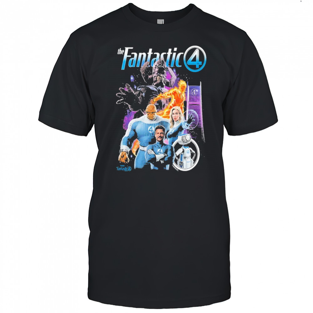 New Promo Art For The Fantastic Four First Steps Marvel Studios July 25 2025 shirt
