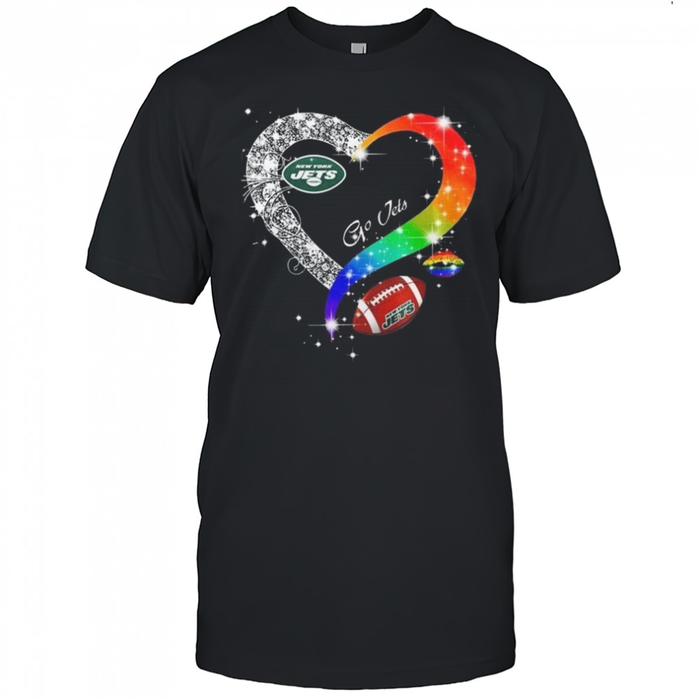 New York Jets 2025 LGBT Pride Day Go Jets Vintage Shirt