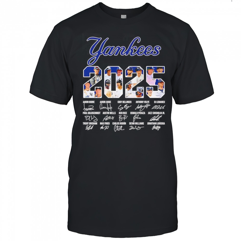New York Yankees 2025 signature shirt
