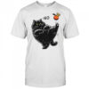 No Kings In America Black Cat Orange King T-Shirt