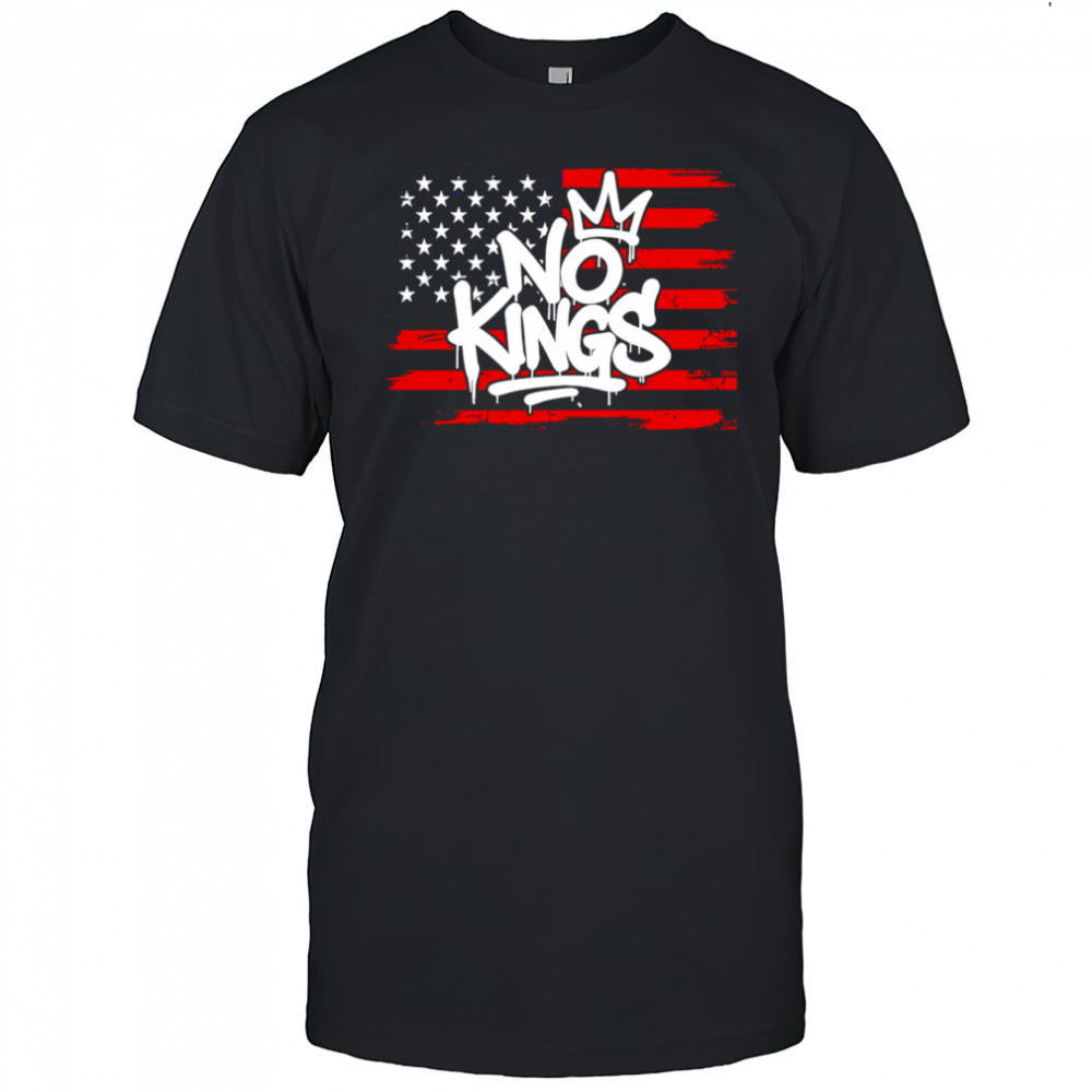 No Kings USA Flag shirt