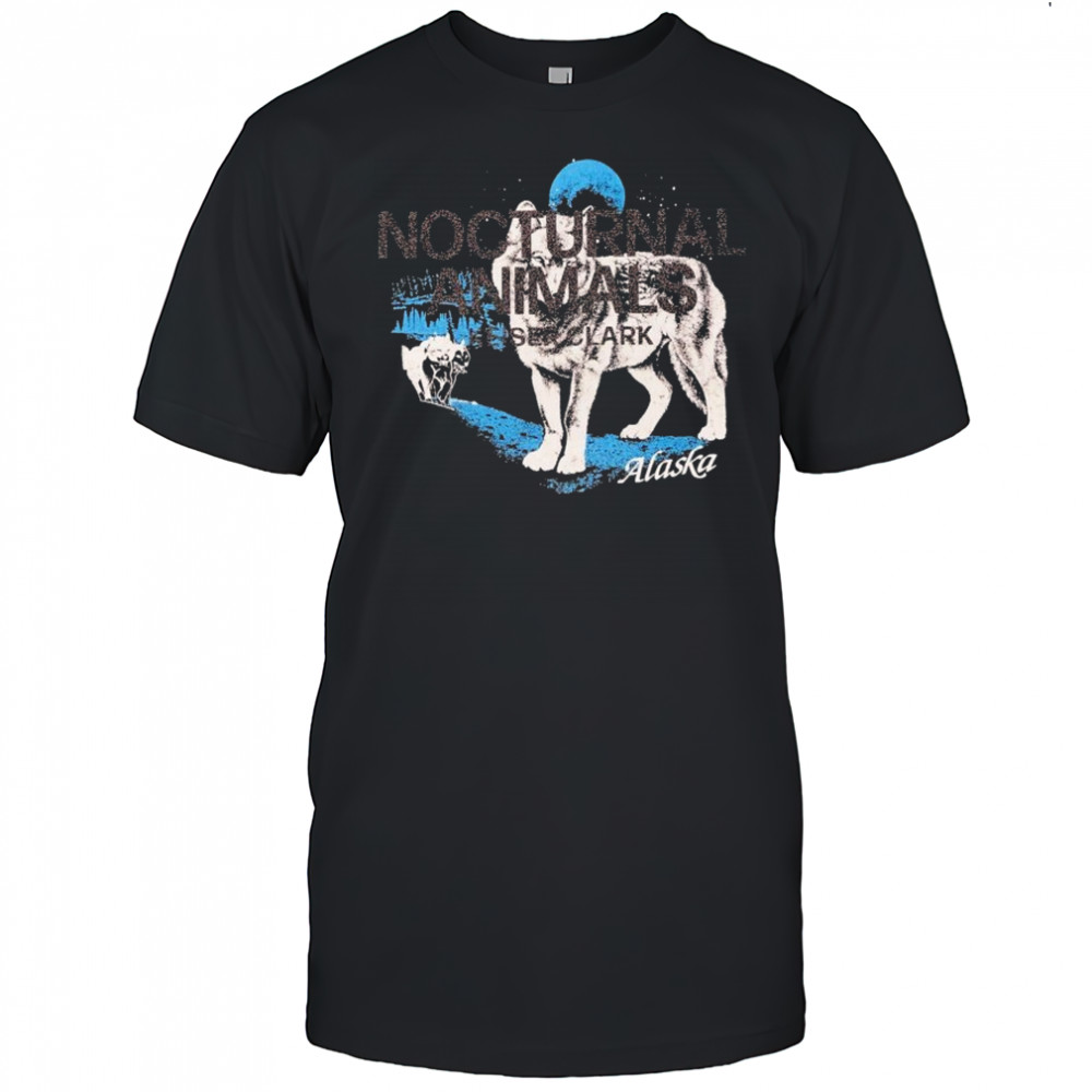 Nocturnal Animals Alaska Wolves T-shirt