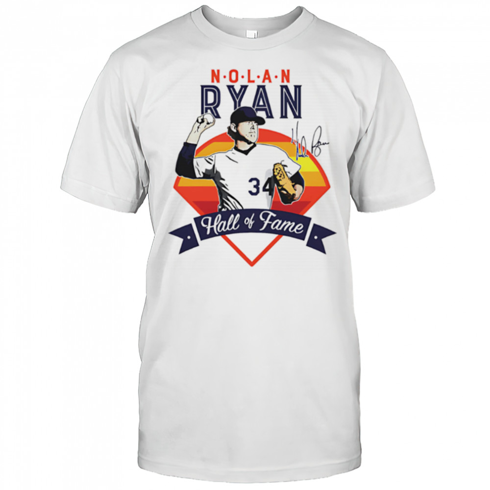Nolan Ryan Houston Hall Of Fame vintage signature shirt