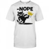 Nope Cat Kicking Crown shirt