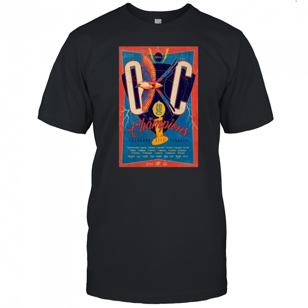 Oklahoma City Thunder Champions Poster T-Shirt